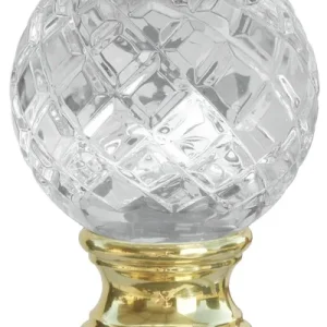 Boule de départ en cristal de plomb taillé — Escaliers Deparis