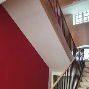 Escalier droit à palier — Escaliers Deparis