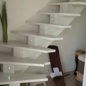 Limon central avec LED — Escaliers Deparis
